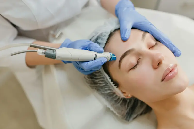Hydrafacial in a private treatment room